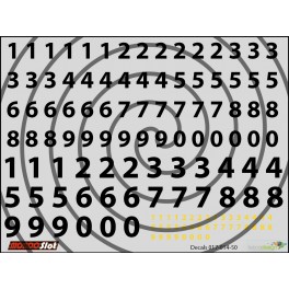 Decals Numeri Neri - 10x7.5cm Decals Numeri Neri - 10x7.5cm