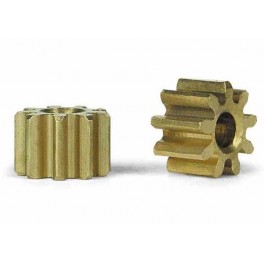Inline Brass Pinions - 9T 5,5mm