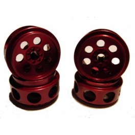 Complete Set Ergal Wheels 15.8x8 and 15.8x9.4mm Storm - Red