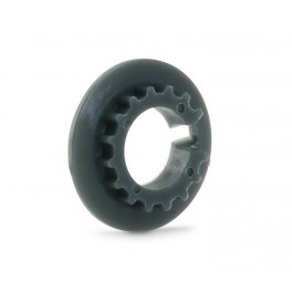Plastic Pulley 17z for 4WD System Black - Slot.it