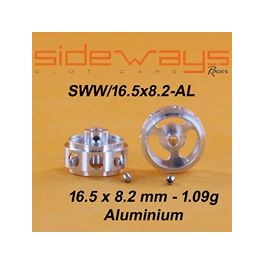 Rear Aluminiun Wheels 16.5x8.2mm - Sideways