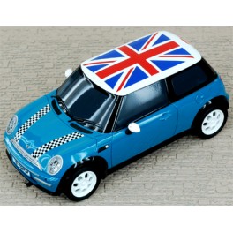 Mini Cooper Road Car Blue - Scalextric