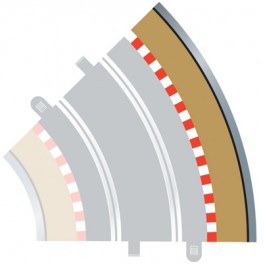 Scalextric outer borders for radius 2 curve  