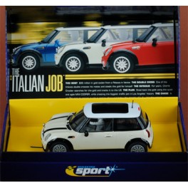 Cofanetto Mini Cooper Italian Job bianca - Scalextric